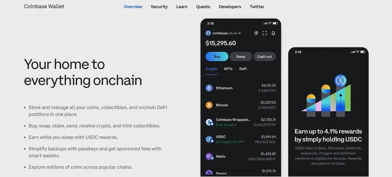Coinbase Wallet Multi-Chain DeFi NFT Features